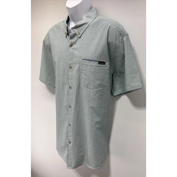 Eddie Bauer Bainbridge Classic Fit Reef Green Men's Button Up Shirt 2XL NWT - Picture 3 of 8